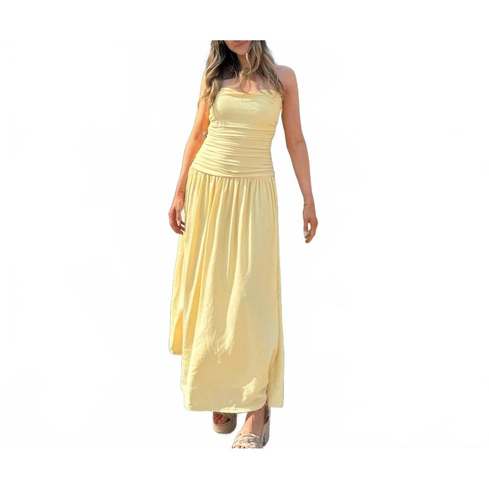 NEW NEEDII buttercup maxi dress in yellow